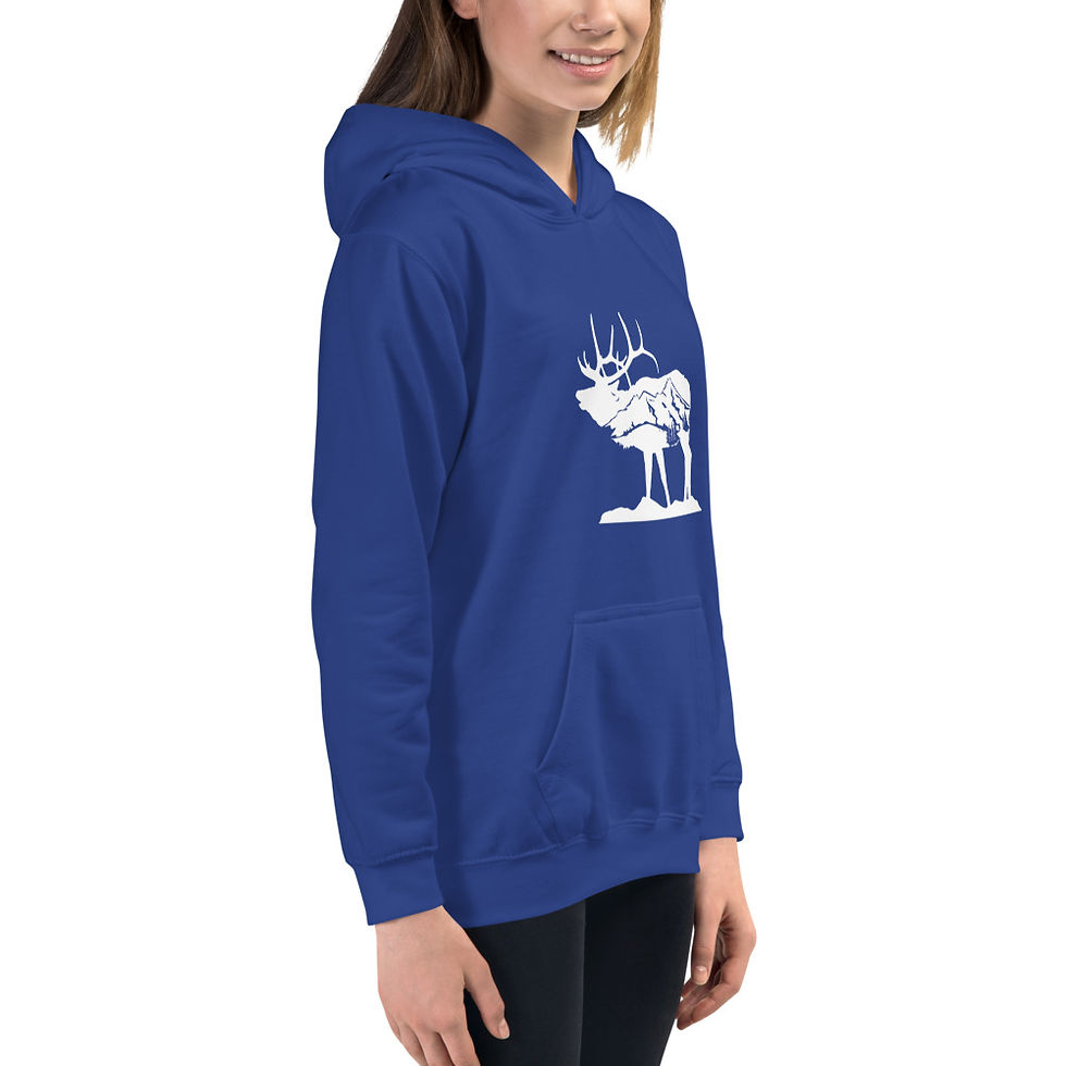 Thumbnail: Kids Standing Elk Hoodie