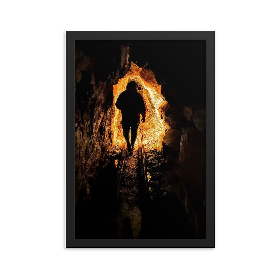 Thumbnail: Mining Framed poster