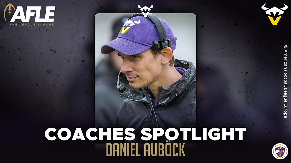 Vienna Vikings (AFLE): Daniel Auböck - von 14 Jahren als Spieler bis zur Führung der Vikings-Defense