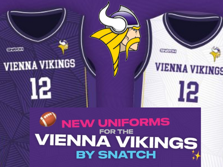 AFC Vienna Vikings FLAG - New Uniforms by Snatch