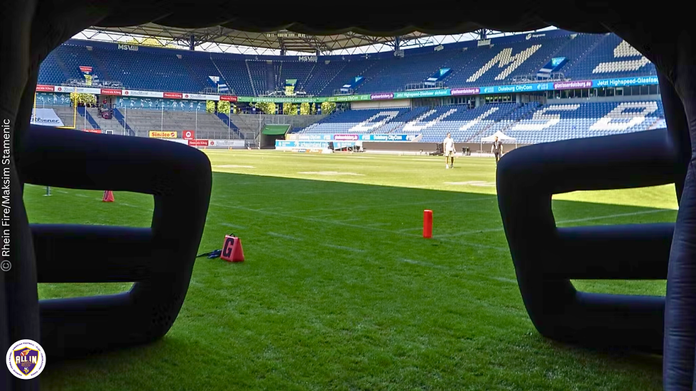 Muss man sich Sorgen um Rhein Fire machen, Daniel Thywissen? Ist die Liga besorgt, Moritz Heisler?