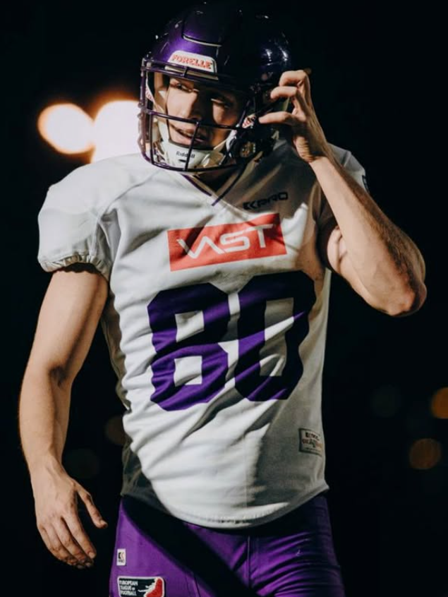 Vienna Vikings Homegrown WR #80 Toby Dvorak, Foto ©️ Raphael Sperl