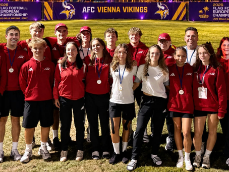 AFC Vienna Vikings: UNSERE U15 Europameisterinnen und -meister und U17 Spielerinnen und Spieler