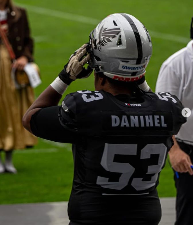 OG Pascal Danihel in der ELF24 bei den Raiders Tirol, Foto ©️ 50ayyyy