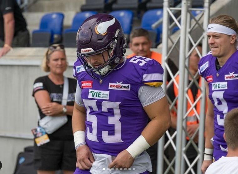 OL Florian Markus wechselt in das Profiteam Vienna Vikings, foto ©️ Andreas Bischof