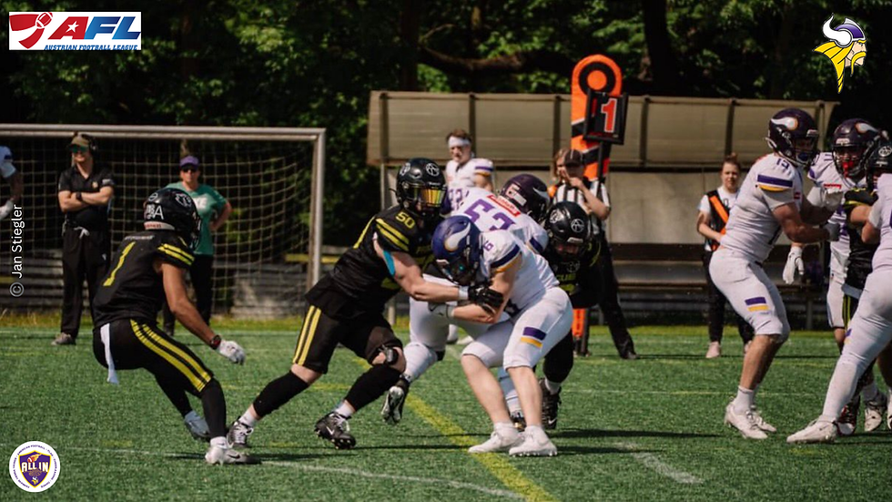 AFC Vienna Vikings unterliegen diesmal bei den Prague Black Panthers deutlich