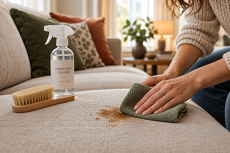 Cozy Sofa Stain Cleaning Scene.png