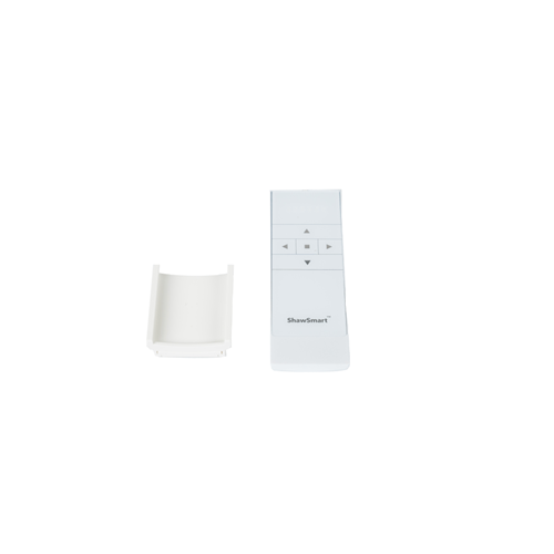 ShawSmart 6 Channel Remote Control – White - beside cradle