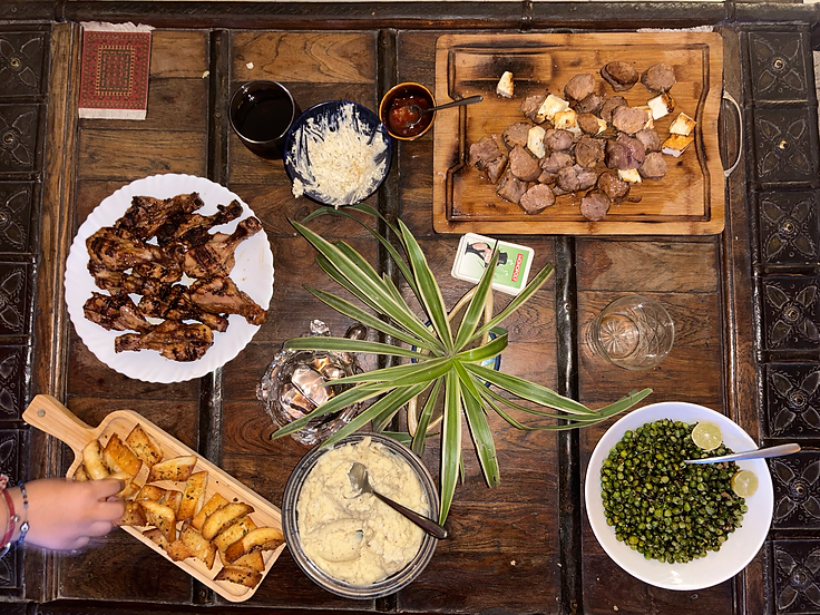 Dinner Roast and BBQ Chicken  at Koko's Farm, Jabrauli, Lucknow