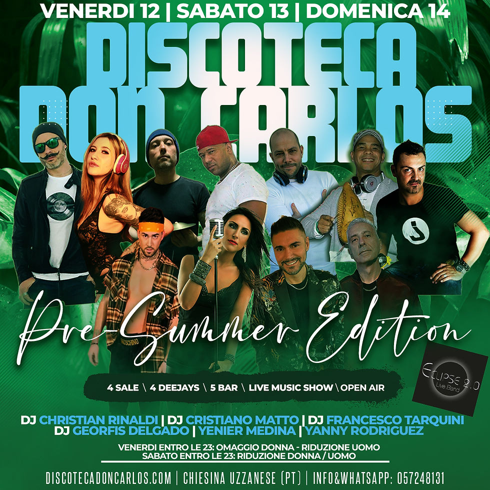 Venerdi 12 | Sabato 13 | Domenica 14