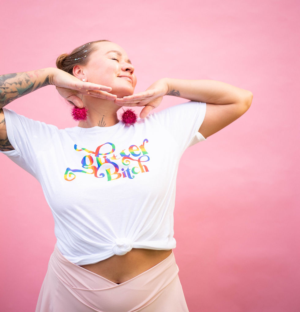 Thumbnail: Glitter Bitch Rainbow T