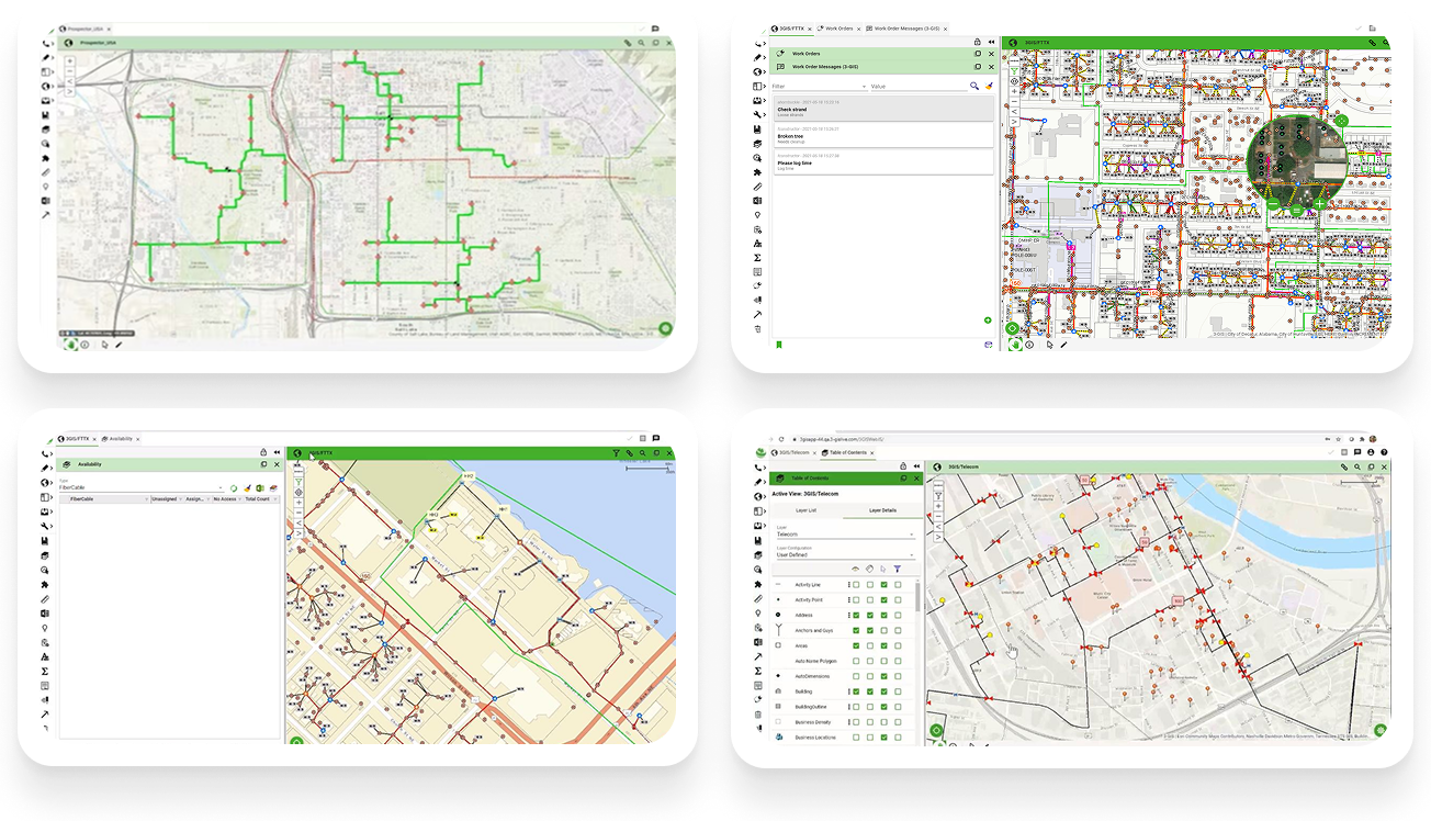 Illustration or icon related to 3-GIS integration in telecom design