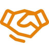 Handshake icon symbolizing partnership