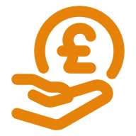 Icon representing cost savings or financial efficiency