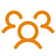 Icon of three users representing a team