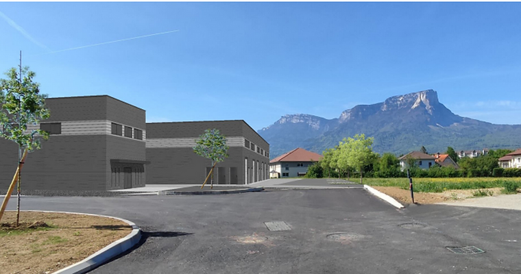 Lot d'activité vu de l'extérieur