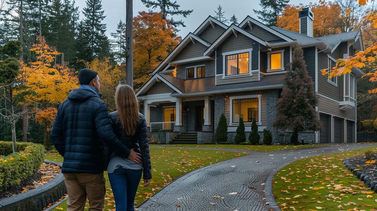 Couple discussing their home buying options with a local Bend Realtor.