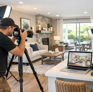 Professional real estate photography session showcasing a home for sale in Bend, Oregon.