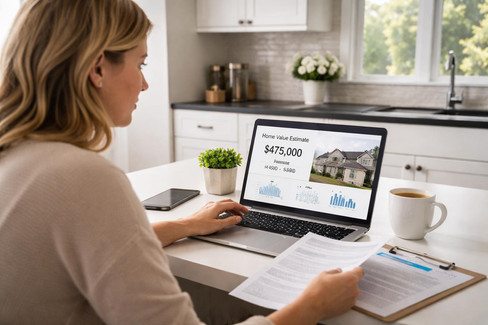 Bend Real Estate Agent presenting a comparative market analysis to help a homeowner price their property.