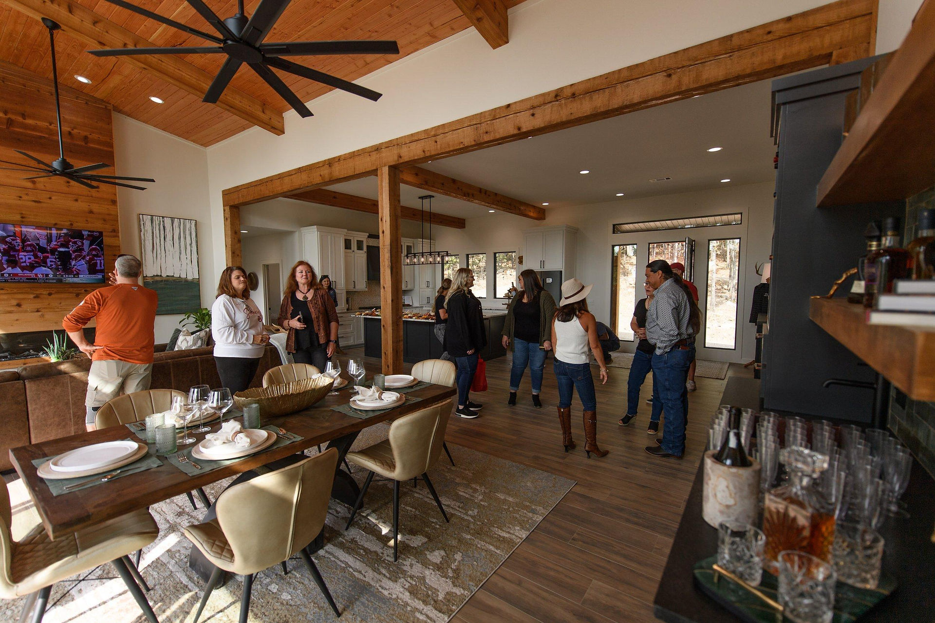 Homebuyers touring a Bend Oregon property during an open house.