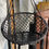 Thumbnail: Black hanging chair complete with mounting chains 