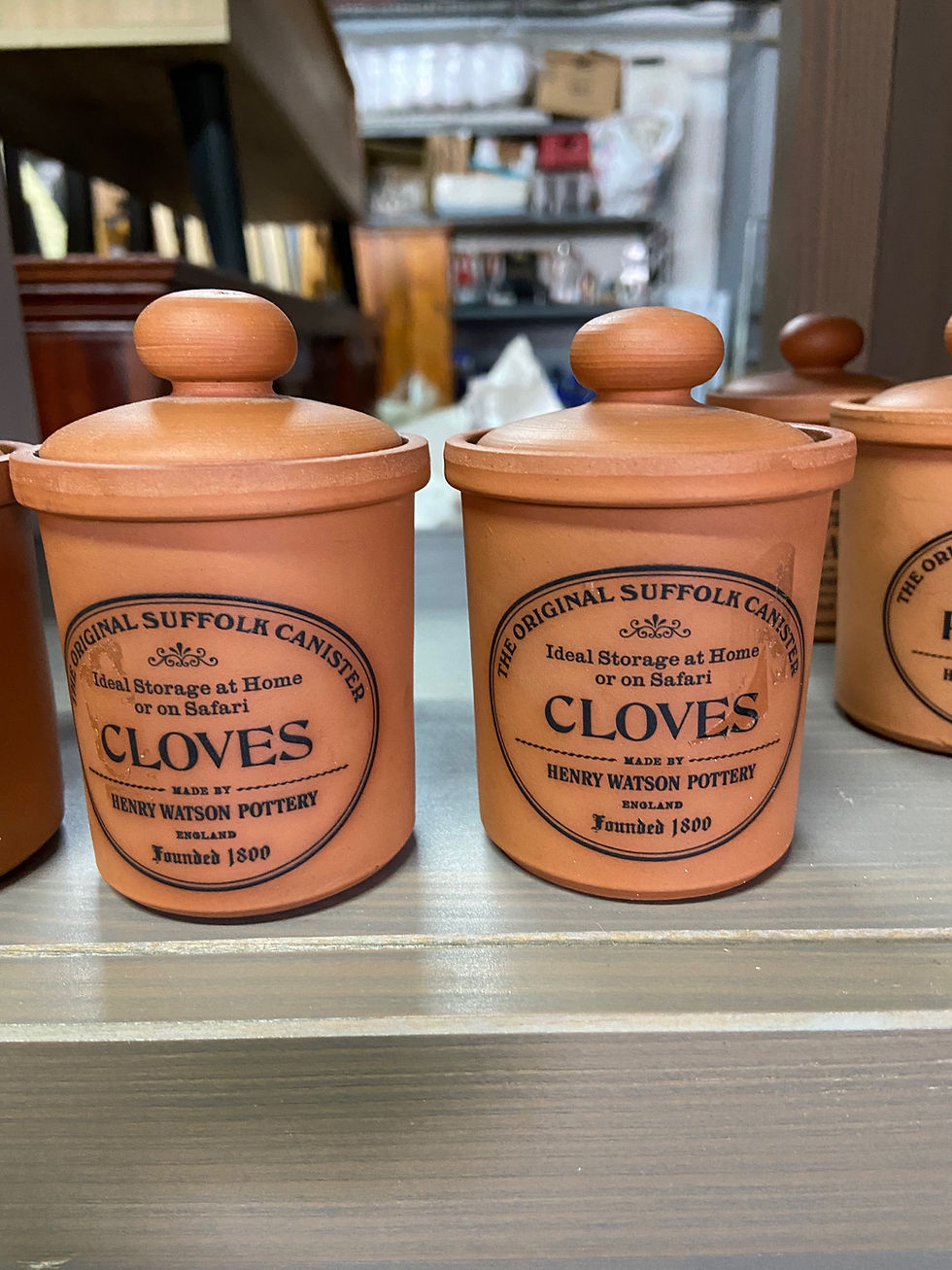 Thumbnail: 25 in total Henry Watson terracotta pottery spice jars €10 each or €200 for all 