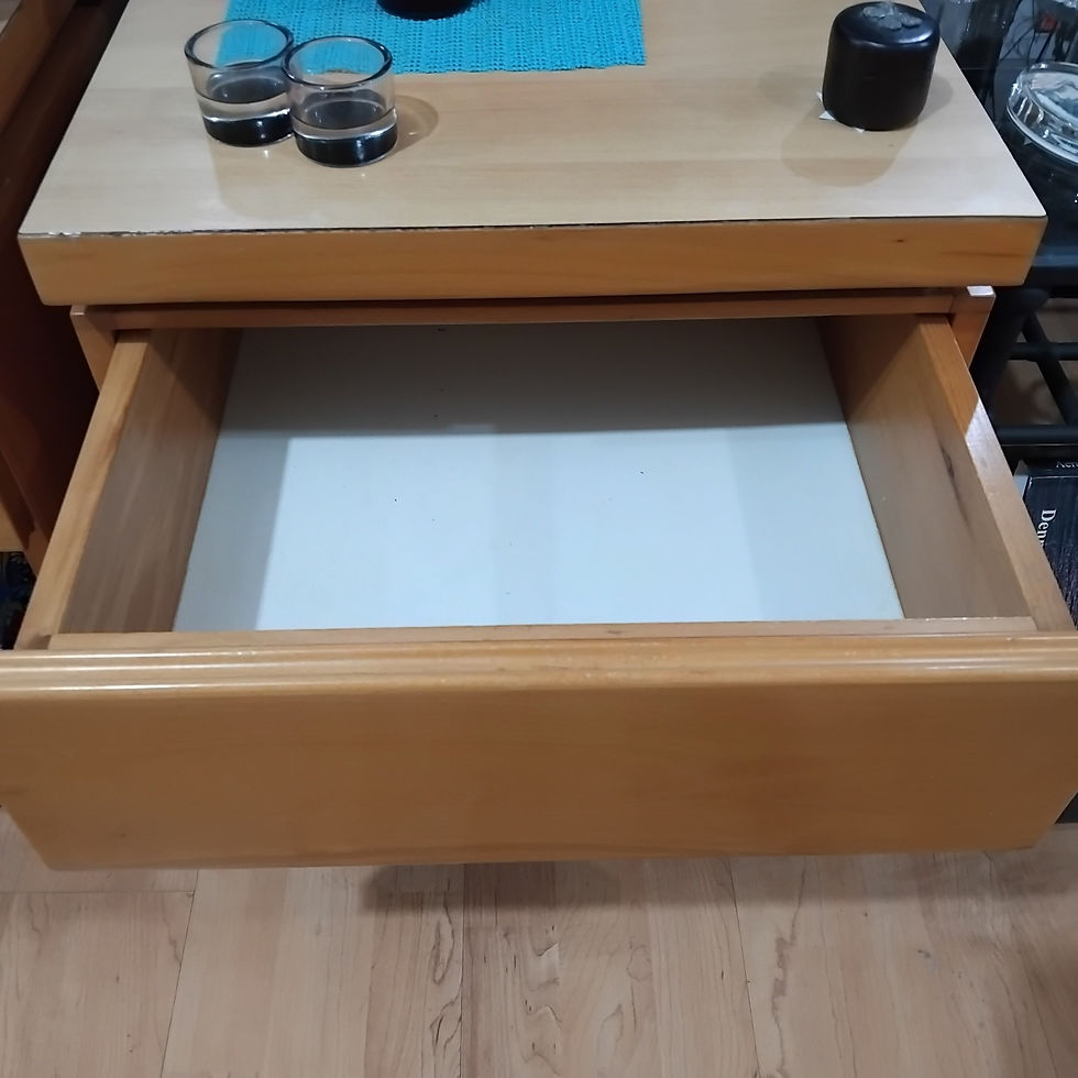 Thumbnail: Bedside table with 1 drawer €20 each or €35 pair (12 available)
