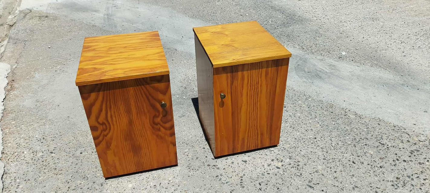 Pair of pine bedside cupboards (40 x 37 x 54) €55 a pair