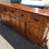 Thumbnail: Extra long Indian wood 9 drawer 3 cupboard sideboard/buffet (300 x 51 x 101) €62