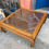 Thumbnail: Stunning Walnut table with bamboo maze insert  and glass top 