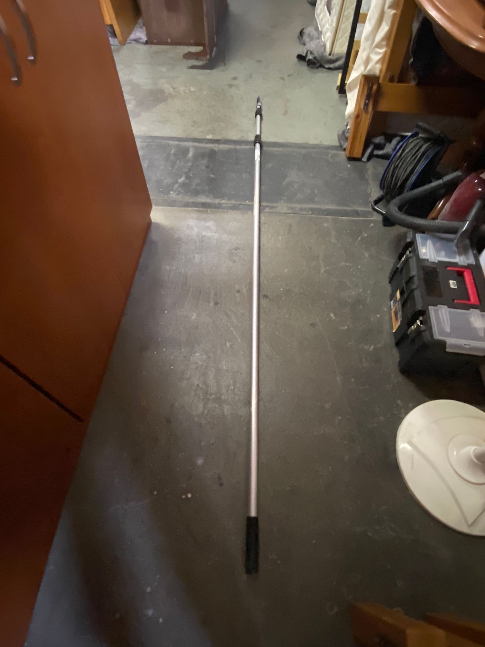 Thumbnail: Aluminium painter pole extend 2m to 6m fixed taper tip 