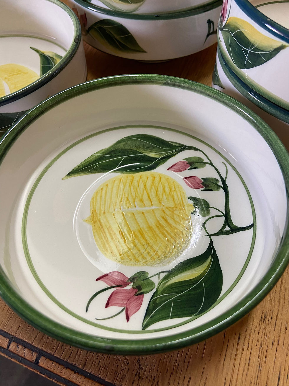 Thumbnail: 6 Cyprus made bright coloured 5.5” bowls 