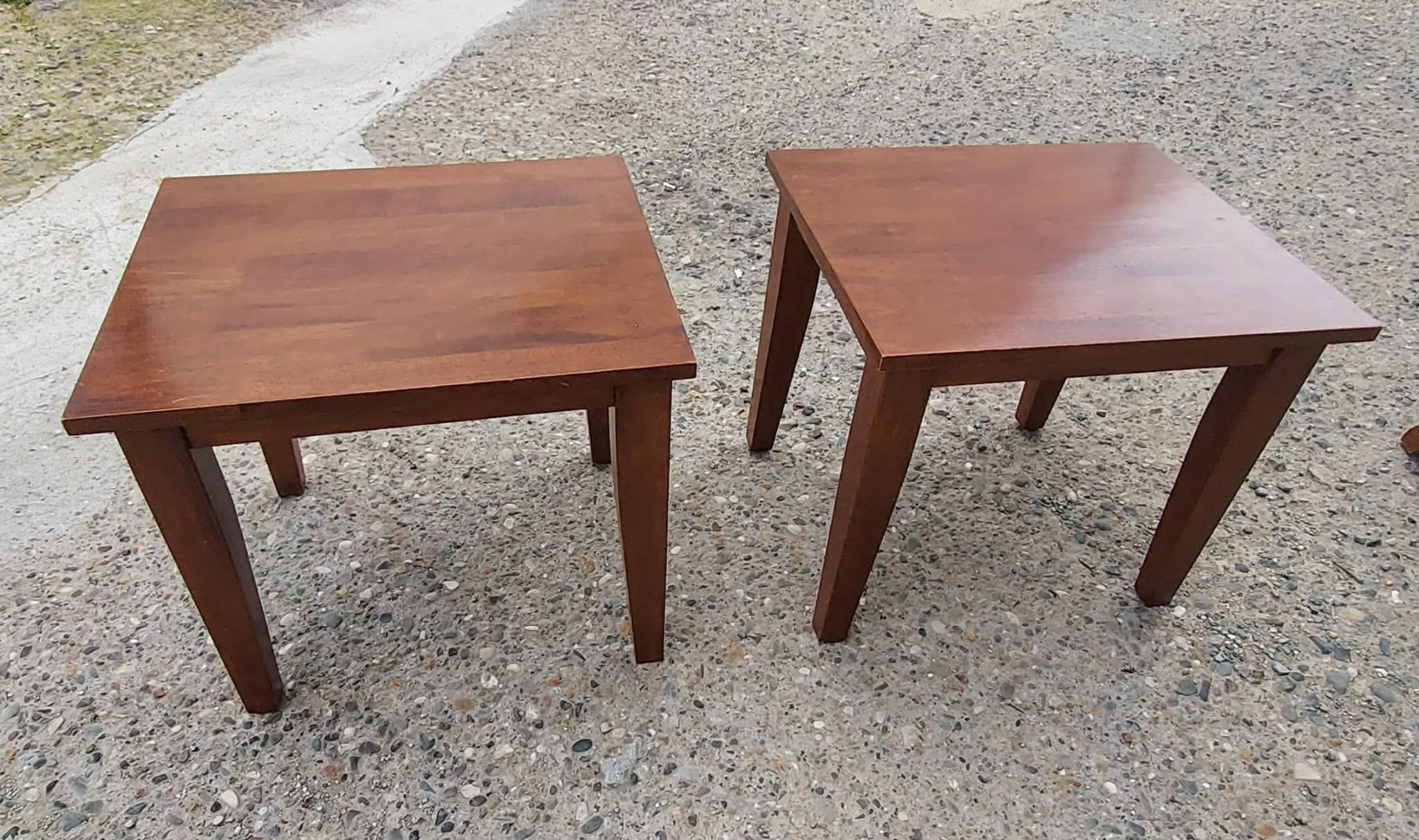 Pair of cherrywood occasional tables (53 x 40 x 46) €50 the pair