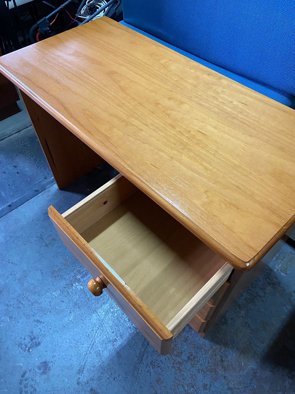 Thumbnail: Pine 4 drawer dressing table 