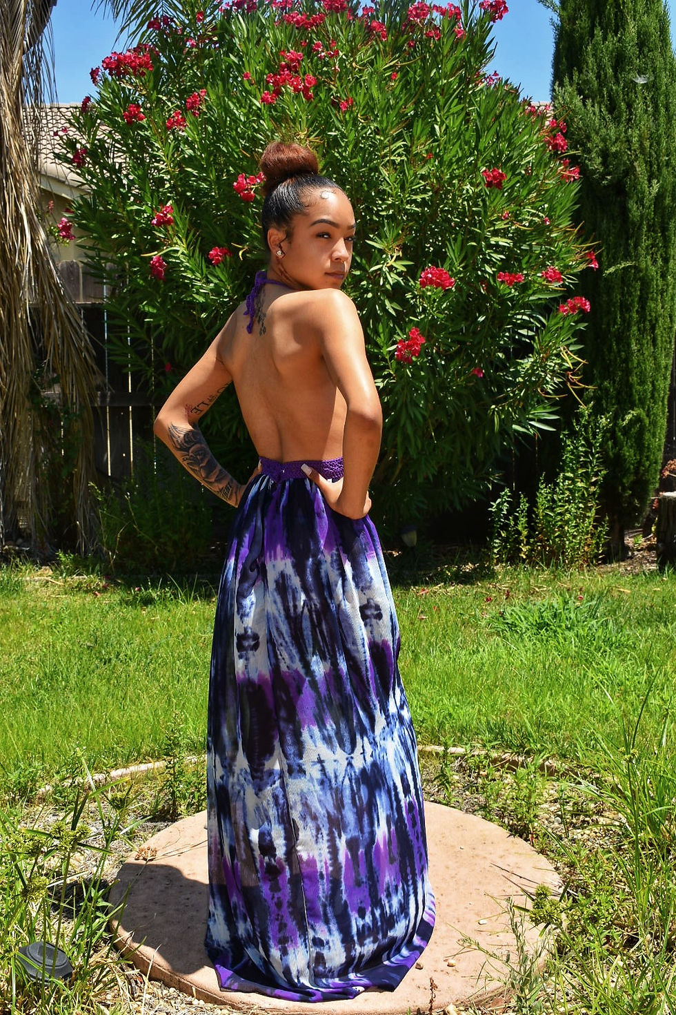 Thumbnail: Goddess Crochet Maxi Dress | Davis Hollie