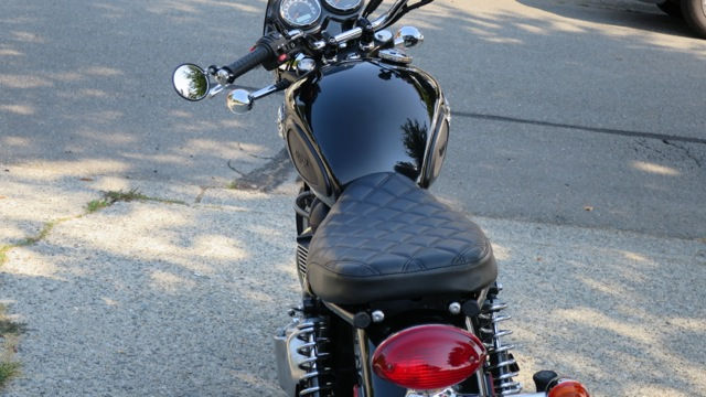 Thumbnail: Triumph Diamond In Black with Black Stitches