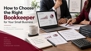 Business owner reviewing financial reports with a professional bookkeeper