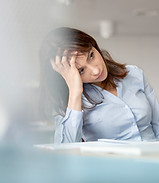 Young Woman Contemplating