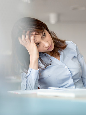 Young Woman Contemplating