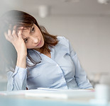  Young Woman Contemplating