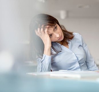 Stressed woman