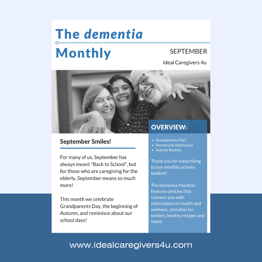 Cover of September Senior Activity Booklet