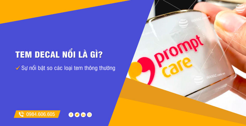 In tem decal nôi - Nâng tầm thương hiệu, tiết kiệm thời gian