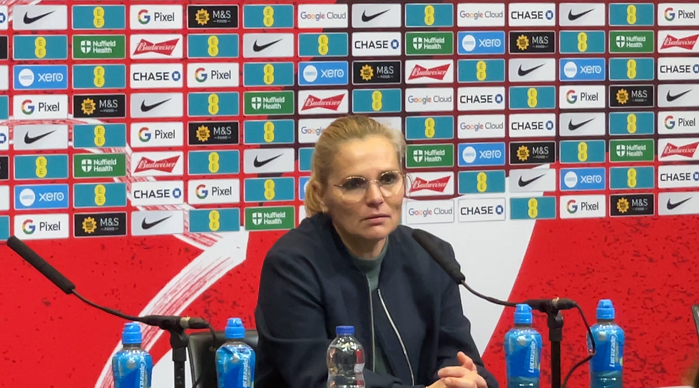 England boss Sarina Wiegman Picture by Paul Lagan