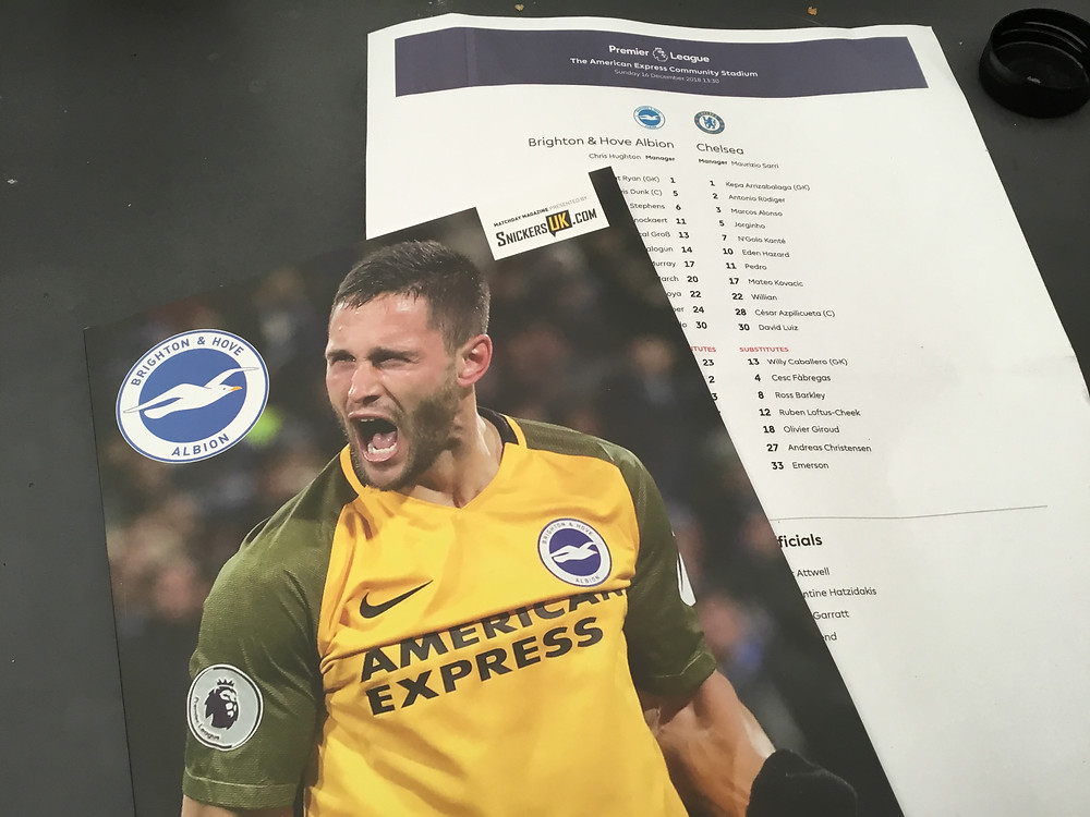 Brighton 1 Chelsea 2 Photo by Paul Lagan