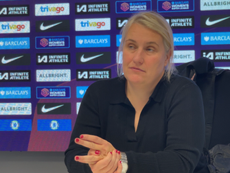 See and hear what Chelsea boss Emma Hayes had to say after her side's 4-2 win over Brighton