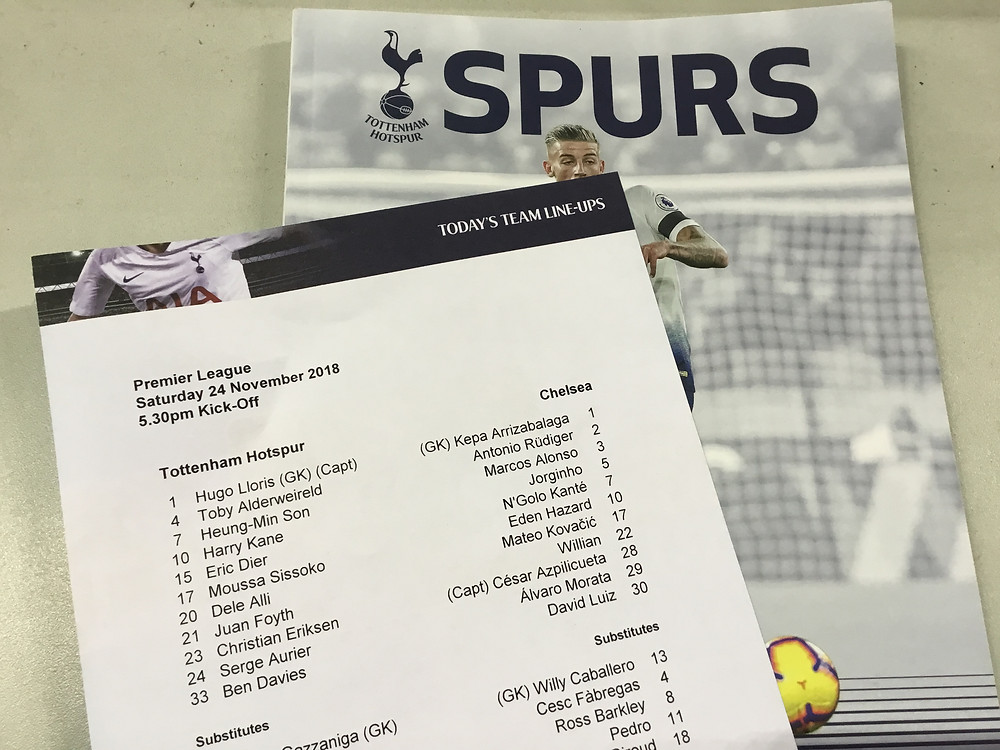 Spurs 3 v Chelsea 1 at Wembley