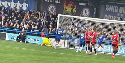 Reiten's spot kick propels Chelsea five points clear at the top of the WSL after 1-0 defeat of previously unbeaten Manchester United