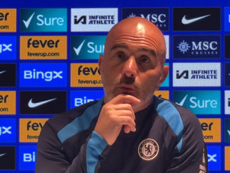 See and hear what Chelsea boss Maresca had to say about four-goal hero Palmer after win over Brighton 