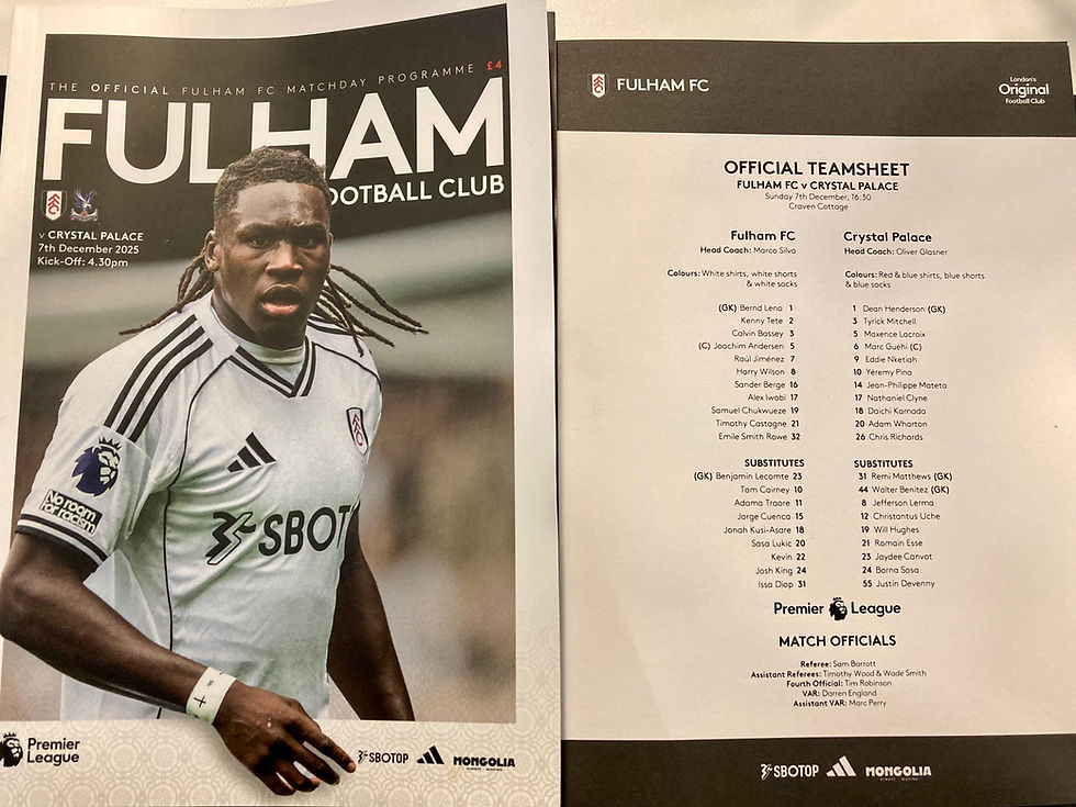 Glasner unfazed by Eagles' rise to top four after Guehi grabs London derby triumph at Fulham